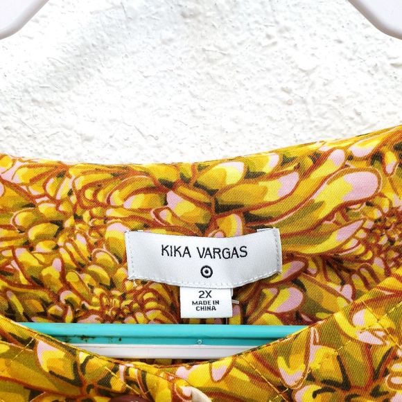 KIKA VARGAS X Target Quilted Scalloped Floral Boxy Jacket - Picture 10 of 14